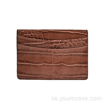 Anpassad logotyp Hot Sale Crocodile Credit Card Holder